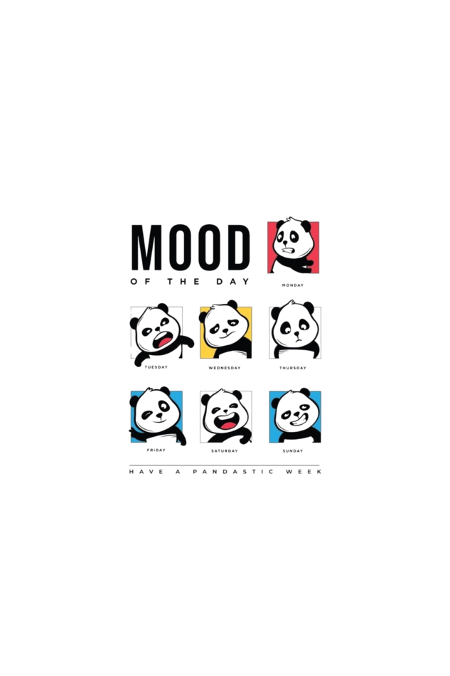 panda mood t-shirt